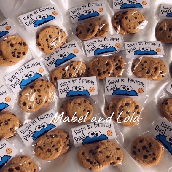 Cookie Monster Themed Birthday Party Favors (70) - Picture 3 of 4